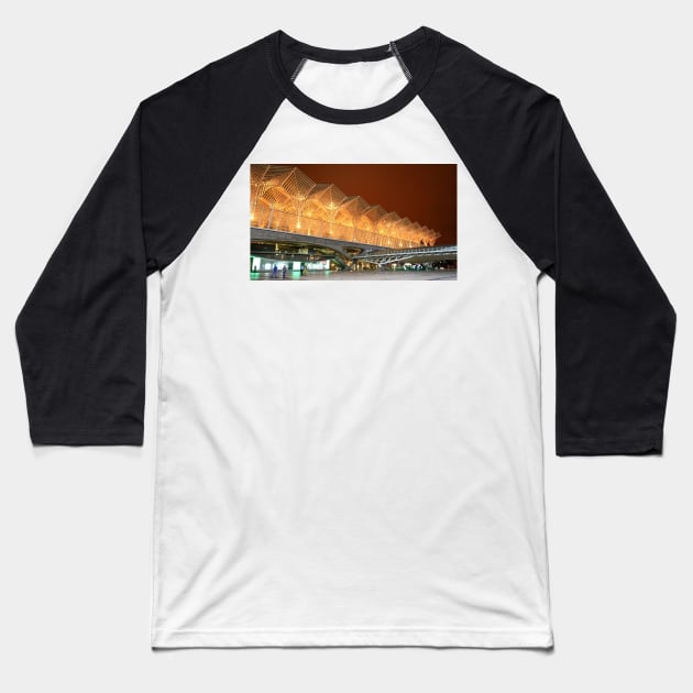 Gare do Oriente. Architecture. Lisbon. Baseball T-Shirt by terezadelpilar